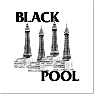 Blackpool / Black Flag Parody Tribute Design Posters and Art